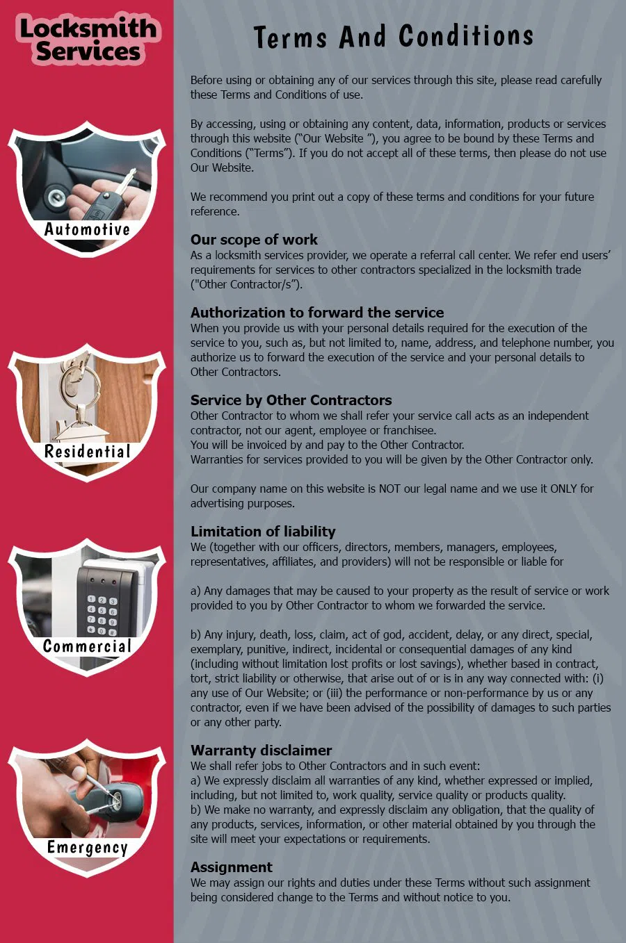 St Petersburg Galaxy Locksmith St Petersburg, FL 727-378-0211 - TermsAndCondition-14